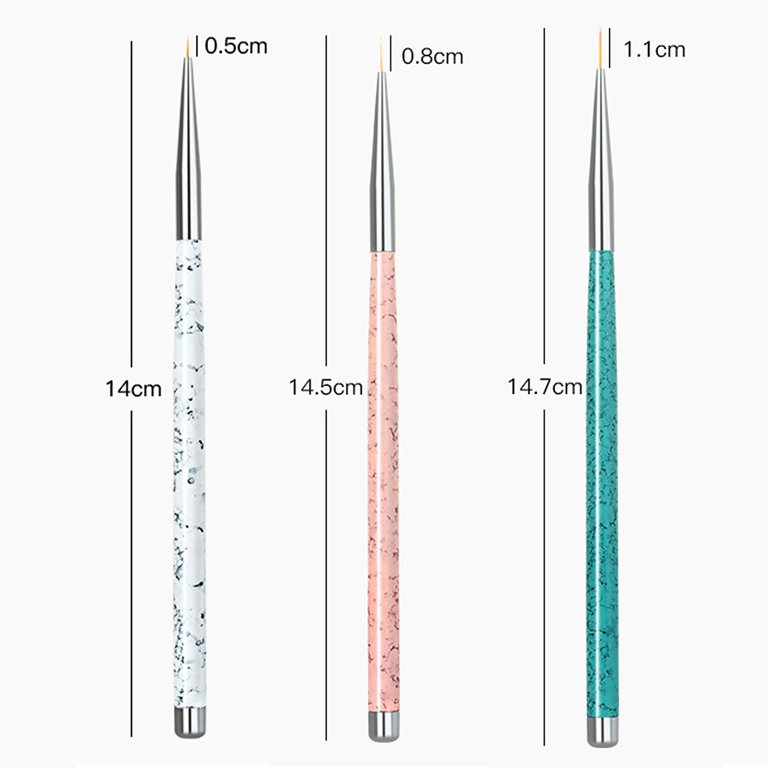 Maxbell 6 Pieces Nails Art Liner Design Nylon Hair Pen Brushes Kit Painting  Drawing, फाइन आर्ट ब्रश - Aladdin Shoppers, New Delhi