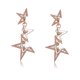 thumbnail image 1 of Pendientes largos con forma de estrella Bling Bling joyería con diamantes de imitación, 1 of 7