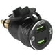 thumbnail image 3 of Cargador USB, puerto USB para motocicleta de 12 V a 24 V Puerto USB para motocicleta Cargador de alimentación USB Aspecto llamativo, 3 of 9