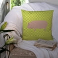 thumbnail image 3 of Carolines Treasures BB7763PW1414 Welsh Pig Green Fabric Decorative Pillow, 14 x 14 in., 3 of 4