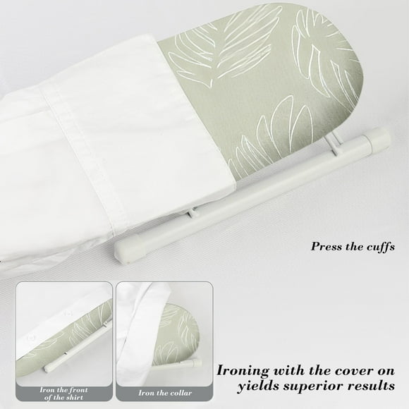 CaiYueKe Portable Ironing Board Sleeve Ironing Pad Travel Steam Iron Mat Heat Resistant Household Laundry Folding Ironing Board Cover Mini Ironing Accessories for Clothes Collar Cuff Home Essentials