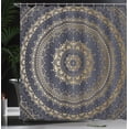 thumbnail image 3 of Ambesonne Mandala Shower Curtain, Circle Universe Cosmos Art, 69"Wx84"L, Dark Blue, 3 of 4