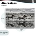 thumbnail image 4 of Stupell Industries Rustic Lodge Horses Splashing in Riverbank Canvas Art, 45 x 30, by PHBurchett, 4 of 8