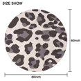 thumbnail image 6 of Beige and Black Of Leopard Print Round Tablecloth 60"x60",Wrinkle Wipeable Table Cloth for Kitchen Dining Room Picnic Patio Party, 6 of 6