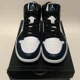 thumbnail image 2 of Ni - ke Air Jordan 1 Mid Armory Navy Men Size 8 New EU 41 (2022) 554724-411 White Black, 2 of 5