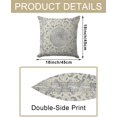 thumbnail image 6 of Ethnic Bohemian Pillow Covers 18X18 Inch - Vintage Persian Carpet-Inspired Design in Classic Grey, Decorative Cushion Case for Home Decor, Ideal for Living Room and Bedroom, 6 of 6