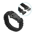 thumbnail image 4 of Uxcell Survival Paracord Bracelets, 2 Pack Braided Paracord Bracelet, Black, 4 of 5