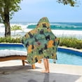 thumbnail image 3 of Yayeee Kids Hooded Towel with Hand Pockets Beach Soft Absorbent Bath Wrap 50 x 23.5 inch, Floral Black Cats Pattern, 3 of 5