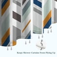 thumbnail image 6 of Multicolor Chevron Pattern Shower Curtain 36"x72" ,Bathroom Decorative Shower Curtains Set with 12 Hooks,Modern Waterproof Washable Shower Curtain, 6 of 6
