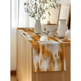 thumbnail image 5 of Table Runner 72 Inches Long for Kitchen Dining, Orange Grey Dresser Scarf Farmhouse, Dining Table Decorations for Wedding/Parties, Vintage Minimalist Abstract Gradient Art 16 x 72 In, 5 of 8