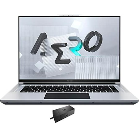 GIGABYTE AERO 16 Gaming & Entertainment Laptop (Intel i7-12700H 14-Core, 16GB RAM, 2x1TB PCIe SSD (2TB), GeForce RTX 3070 Ti, 16.0" 60Hz 4K (3840x2400), Win 11 Home) with WD19S 180W Dock