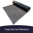 thumbnail image 4 of Ecomills Dirt Trapper Door Mat, Absorbent Indoor/Outdoor Entrance Mat, Low Profile, Rubber Backing, 18" x 30", Charcoal, 4 of 4