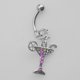 thumbnail image 3 of Anillo de ombligo de aleación con copa de Martini, joyería para Piercing corporal antialérgica, 3 of 6