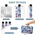 thumbnail image 4 of Awypu Luxury Leather Abstract Splattered Paint Drops Purple White Embossed Leather Square Outdoor Picnic Mat for Camping Hiking Festivals 58.3x58.3in, 4 of 6