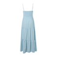 thumbnail image 5 of Vestido largo sin mangas con espalda descubierta y corte sólido para mujer - Mezcla de poliéster y spandex - Ropa informal/de fiesta con opciones de tallas, 5 of 5