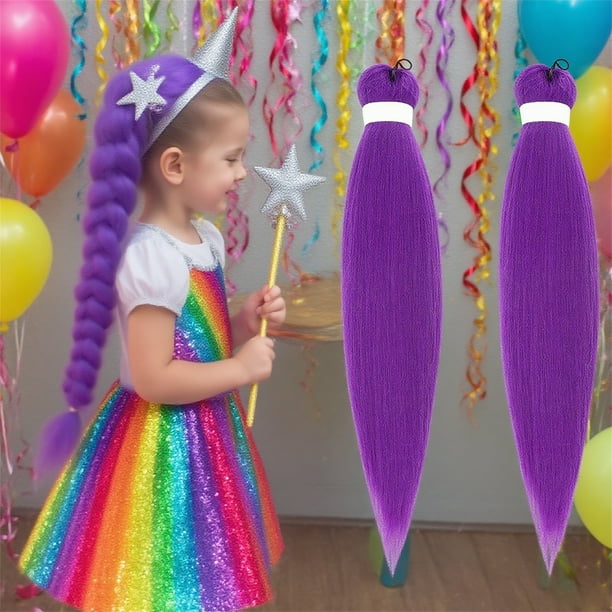 Peluca con extensión de coleta y lazo, coleta de color para mujer, accesorios para cabello oscuro para festivales, Halloween y fiestas, horquilla de 24 pulgadas