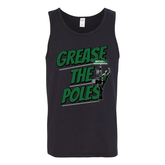 Wild Bobby Grease the Poles Broad Street Philadelphia Football Sports Men Graphic Tank Top, Black, Small