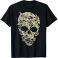 thumbnail image 1 of Disney Pirates Shark Skull T-Shirt All size S-3XL, 1 of 4