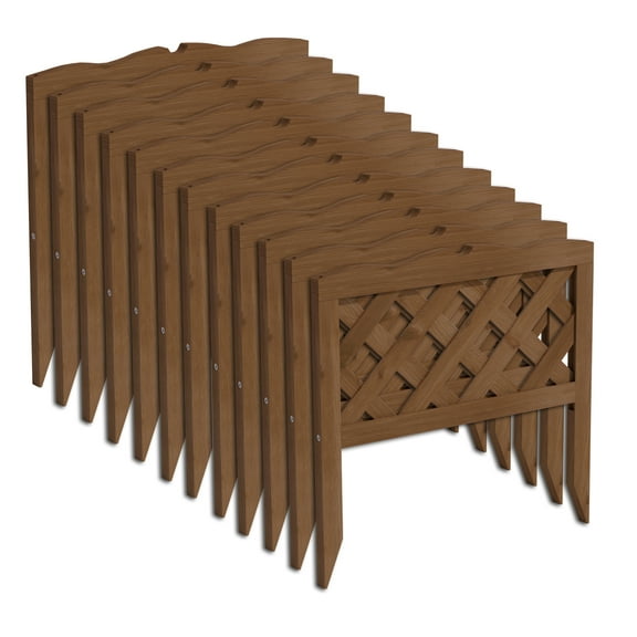 Greenes Fence Lattice Picket Border Fence 19.5 in. L x 19 in. H (12-pack)