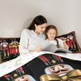 thumbnail image 4 of Feelyou Teens Kawaii Nutcracker Bedding Comforter Set 7 Pieces, Christmas Festival Full Bedding Set, Cartoon Royal Guarder Reversible Fitted Sheet Flat Sheet, Luxury Bedroom Decor, 4 of 7
