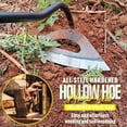thumbnail image 4 of Pala de deshierbe de acero, herramienta de granja, azada hueca de mano, herramienta de rastrillo agrícola Sywqhk Libre de BPA, 4 of 9
