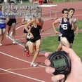 thumbnail image 3 of Stopwatch R 3 Raw 10/30/100 Lap Split Memory With Digital Lar Screen For Stopwatches Sports Game R Count Up Down Re, 3 of 5