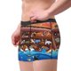 thumbnail image 2 of Balery Animals On Noah's Ark2 Calzoncillos bóxer para hombre, ropa interior de algodón suave y transpirable con cinturilla de nailon-XX-Large, 2 of 5
