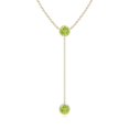thumbnail image 1 of Angara Collier Péridot Naturel - Collier Style Lariat Péridot Rond 1.9 ct en Or Jaune 14K pour Femmes, 1 of 8