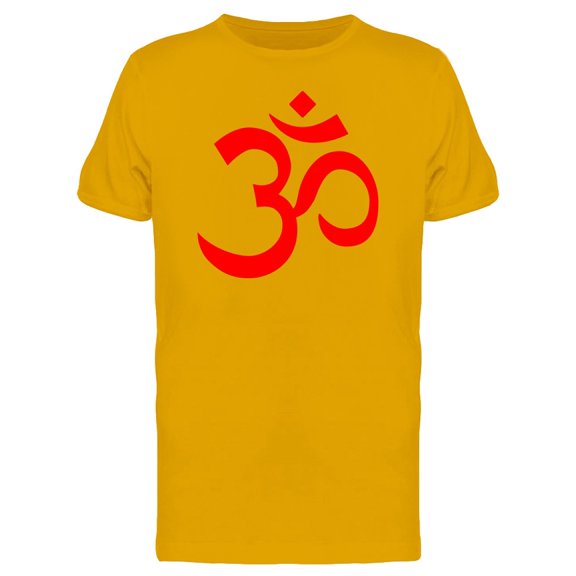 Red Om Symbol T-Shirt Men -Image by Shutterstock, Male Small