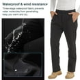 thumbnail image 3 of CHUANK Pantalon Coquille Souple Imperméable de Randonnée pour Hommes, Doublé en Polaire, Taille P, 3 of 7