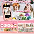 thumbnail image 7 of 2.8" Kids Phone, Touchscreen Toddler Phone with Dual Camera, Game, Music Player, Christmas Birthday Unicorns Gifts, Electronic Learning Toy for Girls 3-11 - Pink, 7 of 7