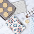 thumbnail image 5 of Yayeee Pot Holders Kitchen Heat Resistant with Pockets 7"x9.8" Cotton Oven Cooking Hot Pads, Navy Blossom Mosaic, 5 of 7