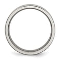 thumbnail image 2 of Chisel Titanium Brushed Cross Design 8mm Flat Band, 2 of 8