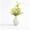 E, variant on Ribbed Matte Ceramic Vase with Faux Branches – 8.3 x 5.1 Inches, Modern Flower Vase for Coffee Table, Bedside & Dining Centerpiece