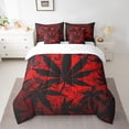 thumbnail image 2 of YST 7 Pcs Marijuana Leaf Comforter Set Queen Size,Neon Cannabis Leaf Bed in a Bag with Flat Sheet and Fitted Sheet for Kids and Adults,Marijuana Weed Leaf Bedding Set with Pillowcase and Sham, 2 of 5