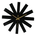 thumbnail image 2 of Living Room Clock, Creativity Wall Clock Multi Ribbon Shape  for Dining Room Black, 2 of 8