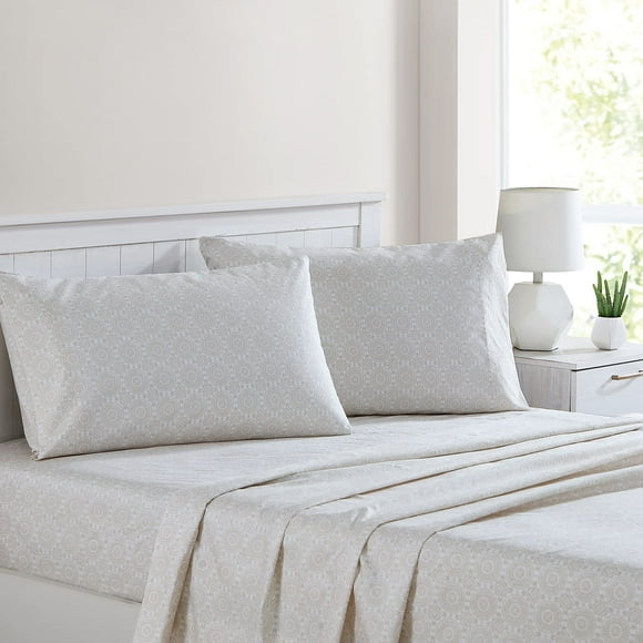 Modern Threads Printed 4-Piece Extra Soft Bedding Sheets & Pillowcase Set Deep Pocket up to 16 inch Mattress Abella Queen