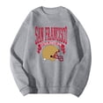 thumbnail image 4 of Men Football Plus Size Pullover Fashion Sweatshirt Holiday Logo Print Hop Oversized Hoodless Crewneck Top, 4 of 4