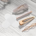 thumbnail image 3 of GOOHOCHY 100pcs Craft Project Felt Pads With Hair Clips Making Kit In White Color, 3 of 6