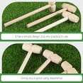 thumbnail image 3 of Viveous Wooden Breakable Mallet: 15Pcs Small Wooden Mallets Kids Pounding Toys Hammers for Breakable Heart Chocolate Lobster, 3 of 10
