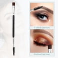 thumbnail image 3 of Juego de brochas de maquillaje de doble punta, 2 uds., brocha para cejas, brocha para cejas roscada, brocha para difuminar con mango de madera, herramienta para brocha de maquillaje, 3 of 7