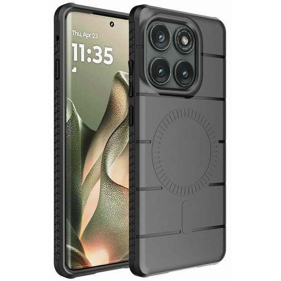 Nakedcellphone Flex Series for Motorola Edge 2025 Phone Case (Compatible with MagSafe) - Matte Black