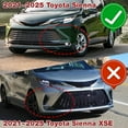 thumbnail image 7 of Stay Tuned Performance Front Bumper Spoiler Lip For 2021-2025 Toyota Sienna LE XLE MP-Style Painted BLACK, 7 of 7