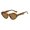 Tea slices, variant on Womens Triangle Sunglasses Fashion Cat Eye Frame with UV400 Protection Stylish Sun Glasses for Ladies and High Visible