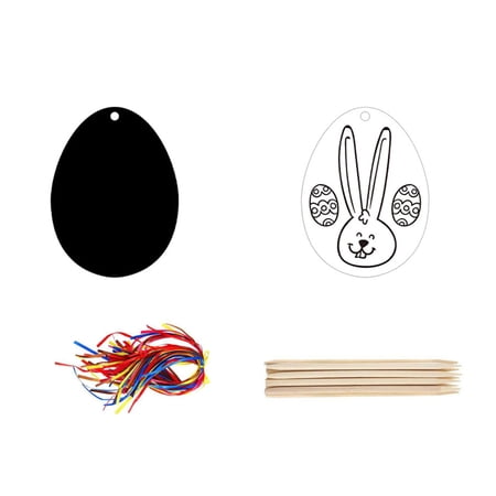 KUFptva Set of 24Pieces Easter Scratching Paper Dazzling Cartoon DIY Drawing Kit Children Boy Girls Favorite Learning Toy Crafts