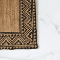 thumbnail image 4 of QUINCH Jute Rug Boho Tribal Print Border Handwoven Carpet for Living Room, 4 of 5