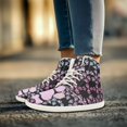 thumbnail image 3 of Psesaysky Dog Paw Printed Sneakers for Girls High-Top Anti-Slip Comfortable Barefoot Shoes Easy to Clean Size 6-13.5, 3 of 7
