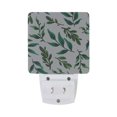 thumbnail image 2 of Leaf Green Leaves Night Light LED Dusk to Dawn Auto Sensor Night Lamp Plug-in Nightlight for Bedroom Hallway Kitchen 2 PCs, 2 of 7