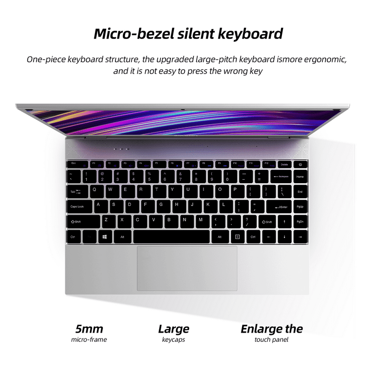 IPASON P2 14.1'' Coding Computer, Intel Celeron 11th N5100, 12Gb