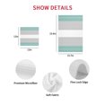thumbnail image 7 of Turquoise Grey Stripe Kitchen Dish Towels for Drying Dishes Set of 2, Modern Art Horizontal Striped Waffle Weave Microfiber Hand Tea Bathroom Towels Quick Dry & Absorbent Towel 12x12, 7 of 7